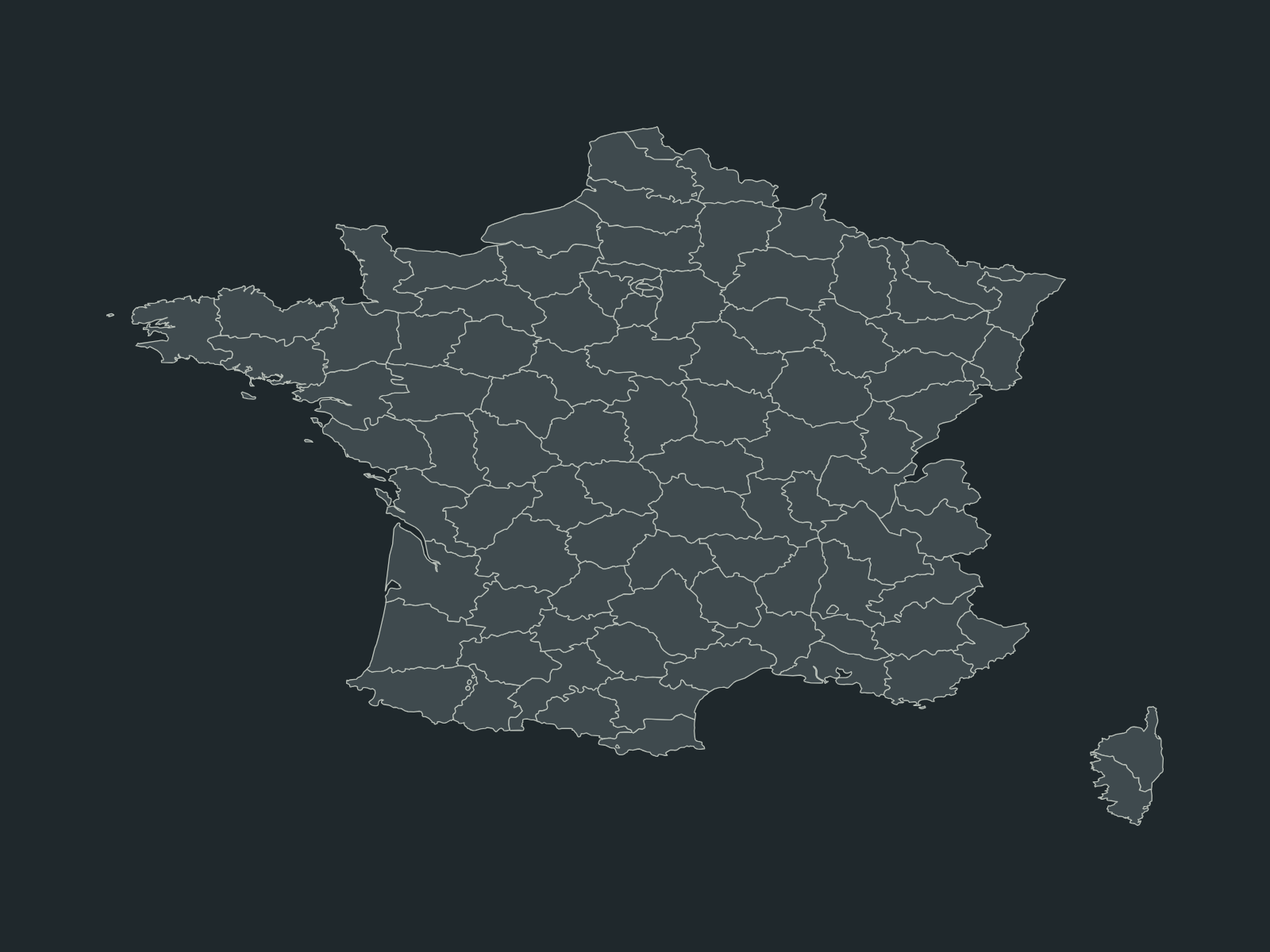 法国 map